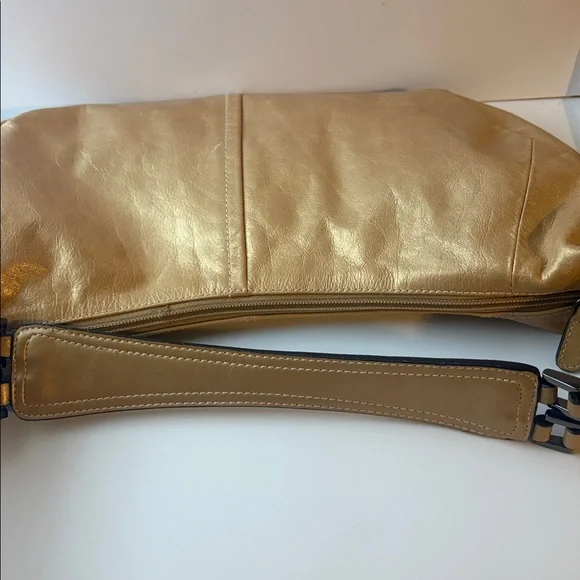 Giani Bernini Gold Hobo Shoulder Bag - Picture 5 of 8